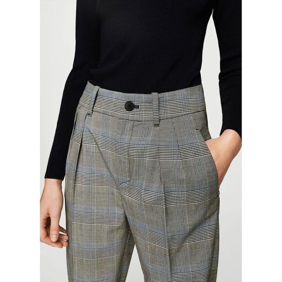 Mango Prince of Wales Suit Pants - Picture 2 of 14